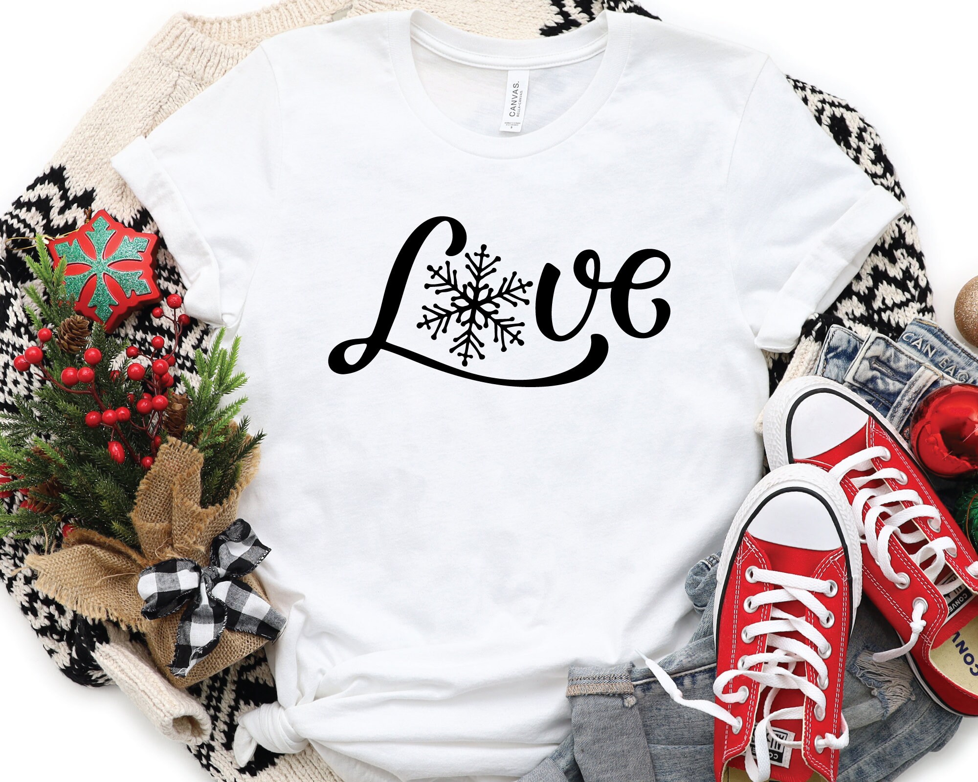 Love Shirt, Winter Shirt, Winter Lover Shirt, Snowflake Shirt, Winter Gift, Winter Season Shirt, Winter Lover Gift, Christmas Shirt