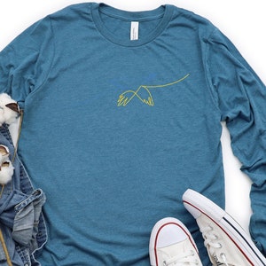 Free Bird Long Sleeve Shirt, Stop The War Shirt, Support Ukraine Long Sleeve Shirt, Pray For Ukraine Shirt, Stand With Ukraine Shirt image 2