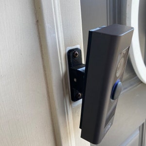 Ring Pro2 Doorbell Pro Narrow Fixed Mount Bracket- Fit Tight Places-wedge replacement- Vinyl, Hardi board, Aluminum, Cedar