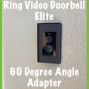 Ring Video Türklingel ELITE - 60 Grad Winkel Gang Box Adapter - Fest, korrekt 90 Grad senkrecht Wand zu Tür