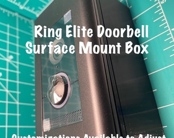 Ring Video Doorbell ELITE - Surface Mount Box - Mount Ring Elite on Outside of Home