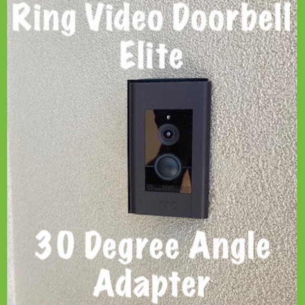 Ring Video Türklingel ELITE - 30 Grad Winkel Gang Box Adapter - Fixiert, korrekt 90 Grad senkrechte Wand zu Tür