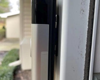 Ring 2/3/3+/4 Doorbell Narrow Fixed Mount Bracket- Fit Tight Places-wedge replacement- Vinyl, Hardi board, Aluminum, Cedar