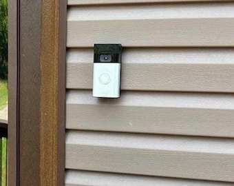 Ring Battery Doorbell Mount: No Drill Vinyl Clip - Fits Dutch Lap Siding - Integrated Battery Version