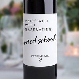 Med School Graduation Gift Wine Bag For Him Her Women Man Doctor Nurse