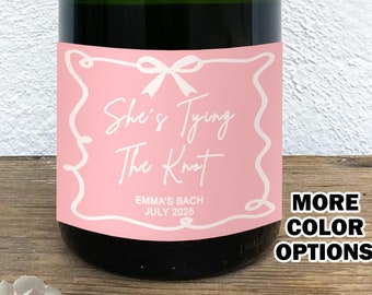 Brautjungfer Champagner Etiketten/Benutzerdefinierte Weinetiketten/Brautparty Geschenk/Personalisierte Weinetiketten/Bachelorette Party Gastgeschenke/Trauzeugin Geschenk