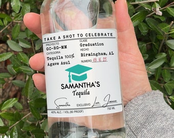 Personalized Graduation Wine Label/Casamigos Label/College Graduation Gift for Her/Class of 2023/Graduation Party/Graduation Gift for Him