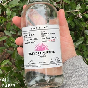 Final Fiesta Bachelorette Party/Casamigos Labels/Final Fiesta Tequila/Bachelorette Party Favors/Mexico Bachelorette/Tequila Party Decoration