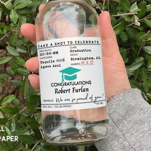 Casamigos Custom Label/Personalized Graduation Gifts/College Graduation Gift for Her/Class of 2025/Graduation Party/University Graduation