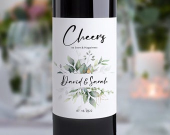 Engagement Wine Label/Engagement Gift/Personalized Engagement Wine Label/Engagement Gift for Couples/Wedding Wine Label/Newlywed/Bride Gift