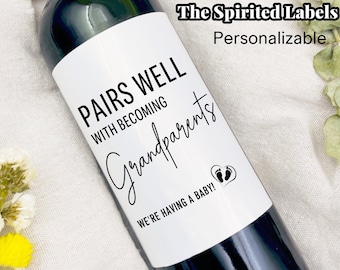 New Grandparent Gift/Pregnancy Announcement/Pairs well with becoming Grandparents/Gift for Aunt and Uncle/Gift for new Grandma and Grandpa