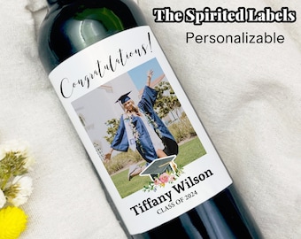 Graduation Gifts/College Graduation Gifts/Graduation Champagne Label/College Graduation Gifts for Her/Graduation Wine Label/Gift for Him