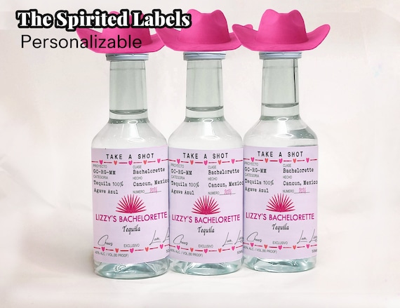 Mini Party Favors Casamigos Labels Final Fiesta Bachelorette Favors 50 mL Mini Shot Labels Tequila Customized Label for Bachelorette Party