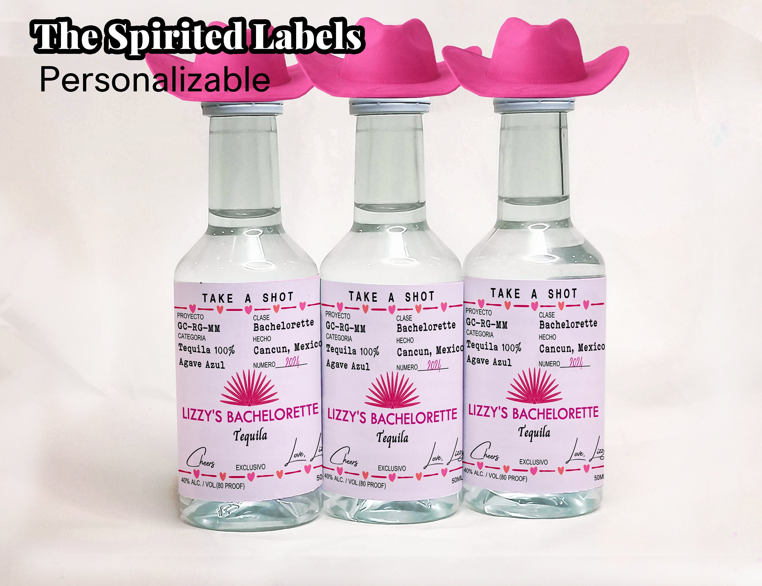 Mini Party Favors Casamigos Labels Final Fiesta Bachelorette Favors 50 mL Mini Shot Labels Tequila Customized Label for Bachelorette Party