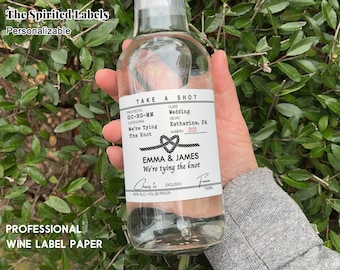 Wedding Tequila Labels/Casamigos Bottle Labels/Wedding Favor Labels/Custom Wedding Stickers/Wedding Gift/Gift For Couple/Take a shot