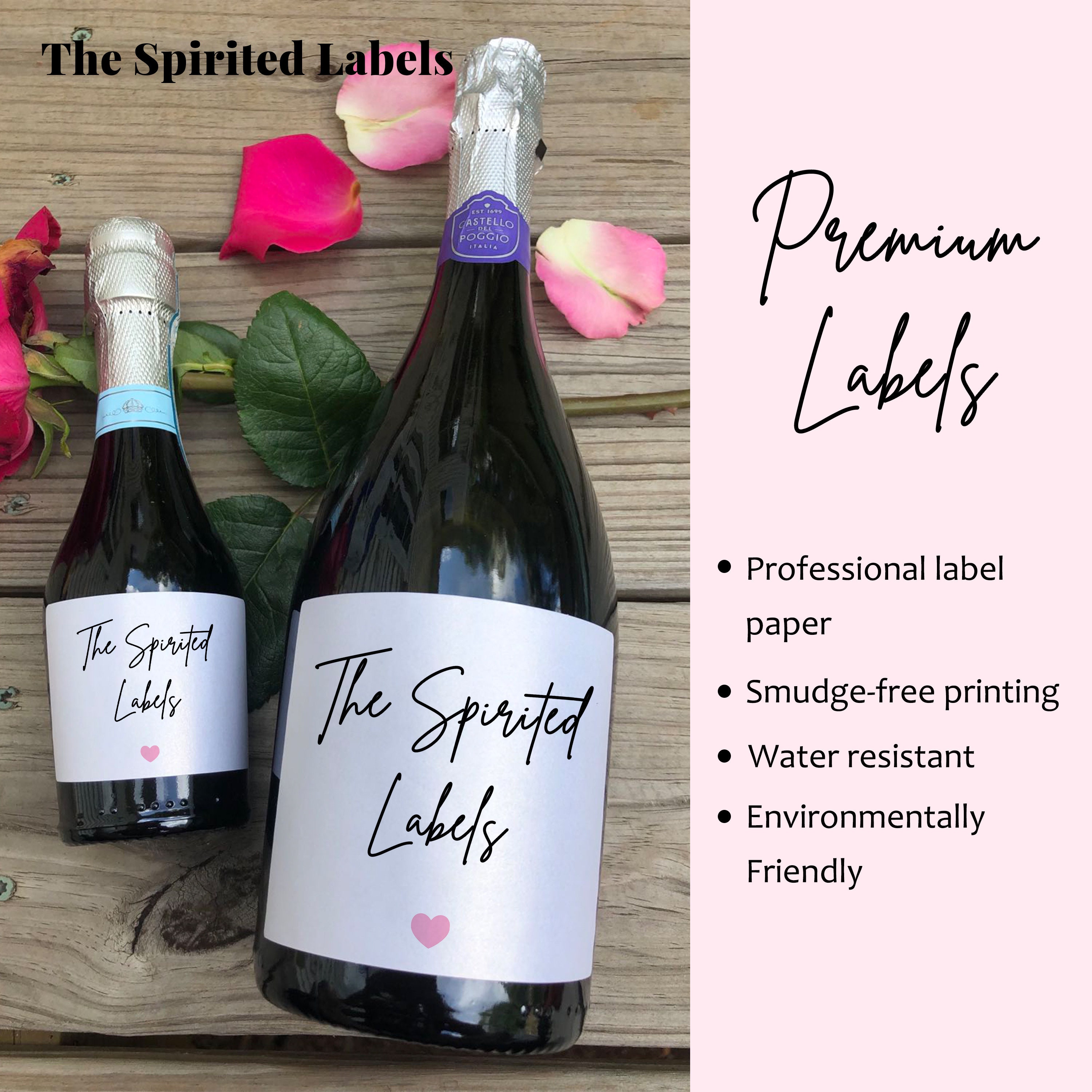 Custom Wine Label Set for Wedding Planning Milestone Wine Etsy