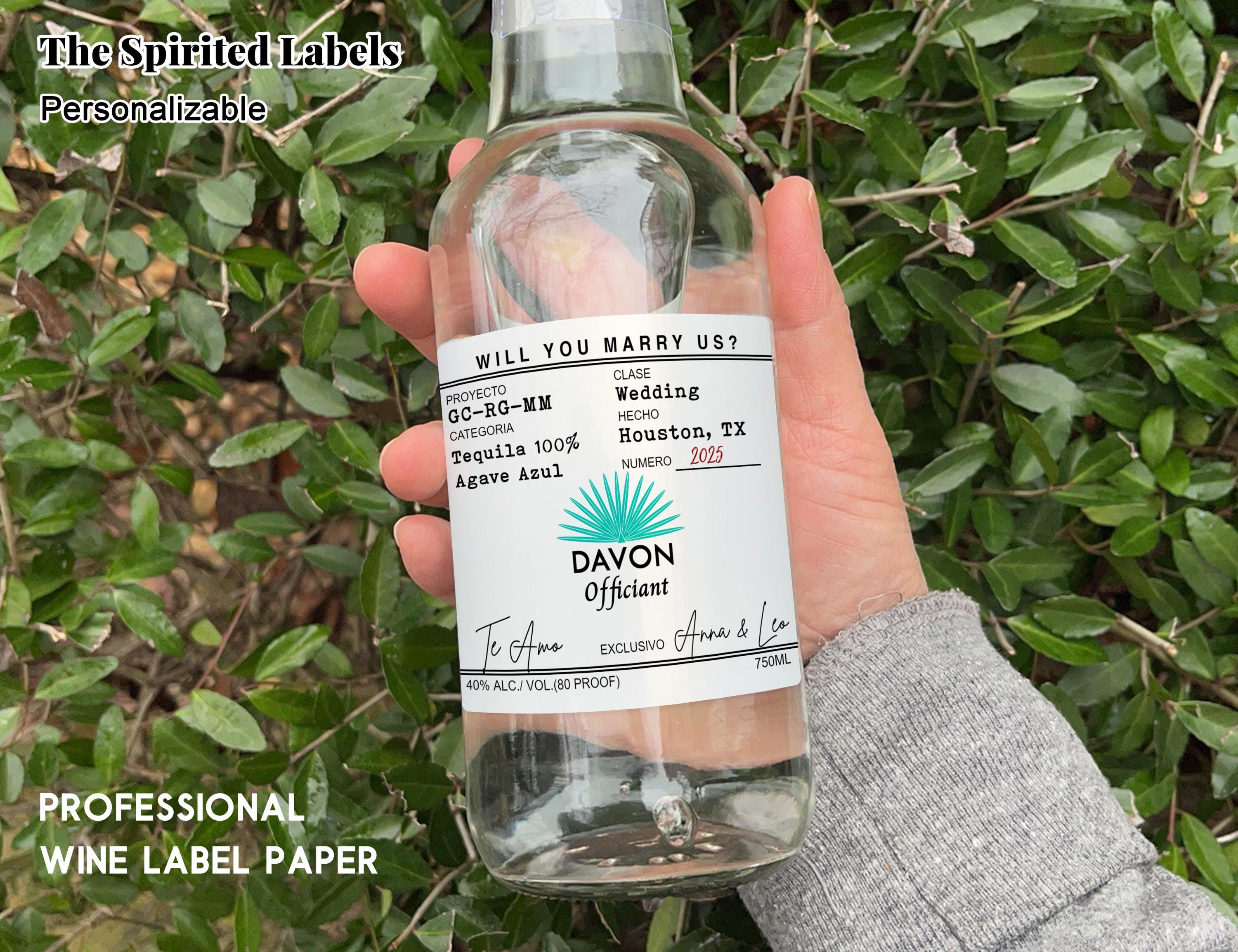 Casamigos Labels for Officiant/personalized Officiant Tequila Label ...