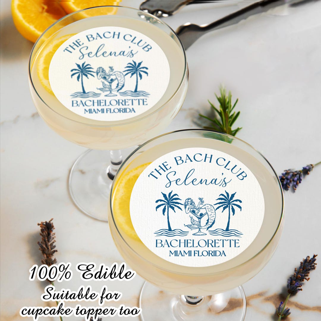 Beach Bachelorette Party Edible Decor/summer Cast Bachelorette Drink ...