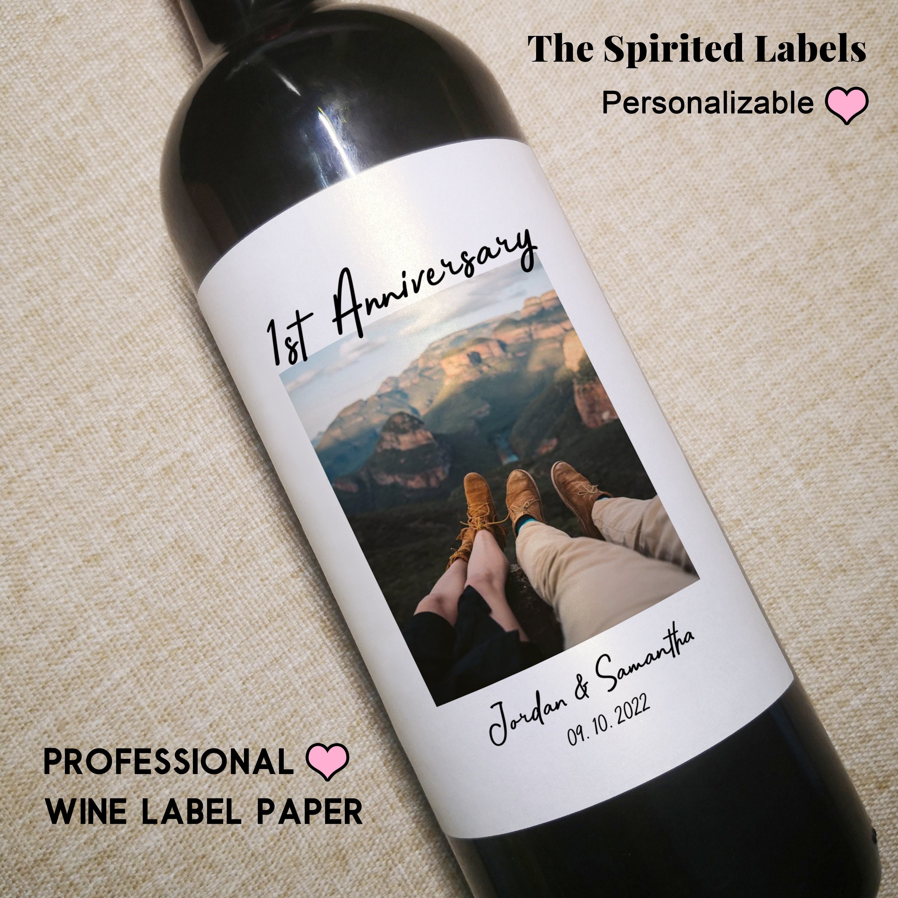 Botellas de vino personalizadas 🤩 Personalízala con el mensaje