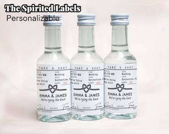 Casamigos Wedding Label/Wedding Tequila Label/Personalized Wedding Stickers/Wedding Favor Label/Bottle Labels/Tying The Knot Labels
