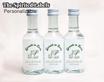 Drunk In Love Bachelorette Shooter Label/Tequila Mini Shot Labels/Bach Weekend/Martini Girls Club Tequila Label/Casamigos Labels