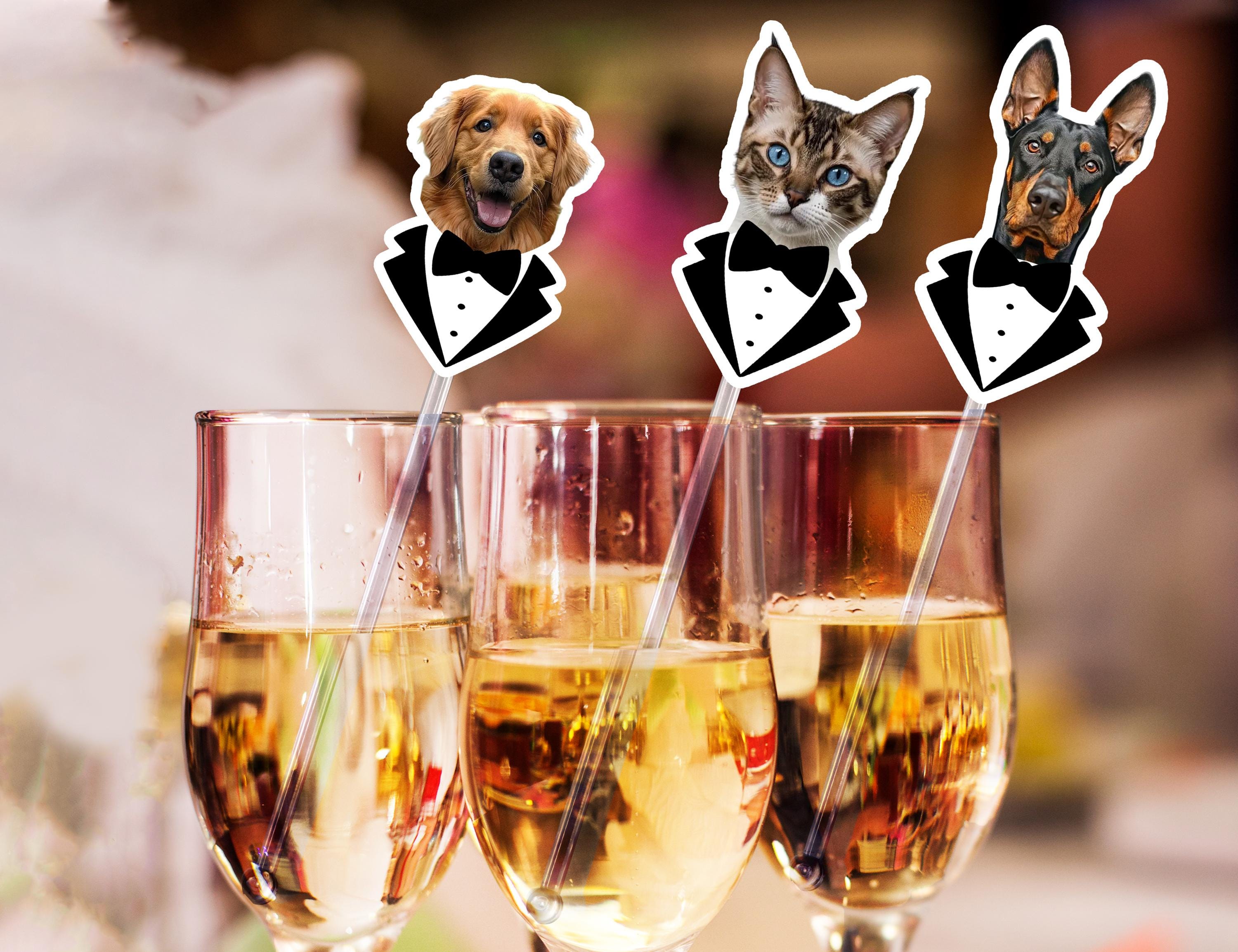 Print YOUR Dog Pet Stir Sticks/Wedding Pet Stir Sticks/ Do Too & Dog Of Honor/Wedding Drink Sticks/Wedding Swizzle/Wedding Drink Stirrers