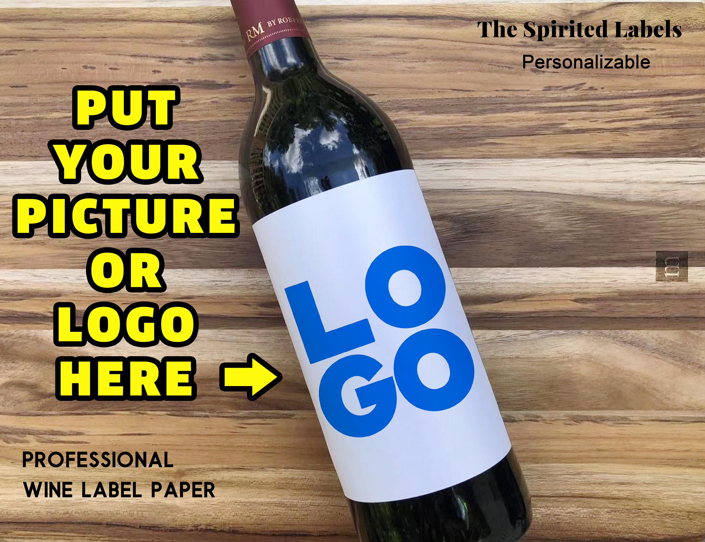 Local Wine Sticker Custom Wine Label Logo Stickers/business Labels/photo Wine Label ...