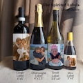 Custom Wine Bottle Label/Photo Wine Label/Personalized Champagne Label/Photo Wedding Wine Label/Wine Gift/Engagement Gifts/Gift for Couples