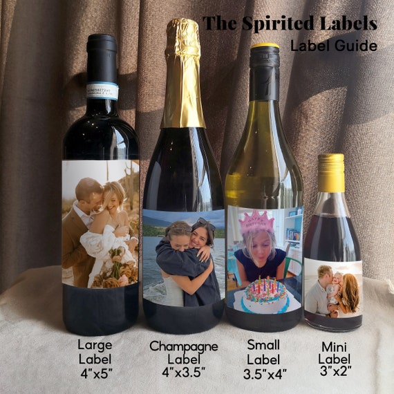 Custom Wine Bottle Label/Photo Wine Label/Personalized Champagne Label/Photo Wedding Wine Label/Wine Gift/Engagement Gifts/Gift for Couples