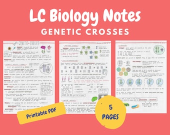 Genetic Crosses Notes - Leaving Cert Biology