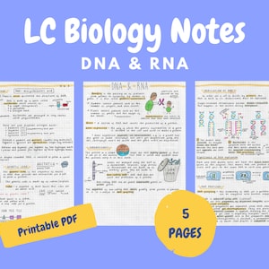 DNA & RNA Notes - Leaving Cert Biology