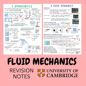 Fluid Mechanics Revision Notes - University of Cambridge