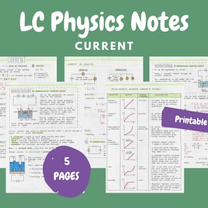 Current Notes - Leaving Cert Physics