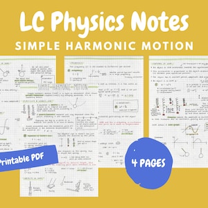 Simple Harmonic Motion Notes - Leaving Cert Physics