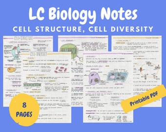Cell Structure and Cell Diversity Notes - Leaving Cert Biology