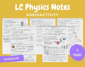 Radioactivity Notes - Leaving Cert Physics