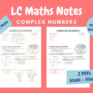 Complex Numbers Notes - Leaving Cert Maths (HL)