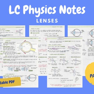 Lenses Notes - Leaving Cert Physics