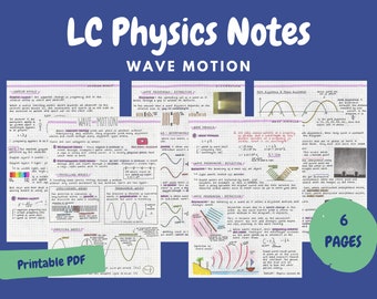 Wave Motion Notes - Leaving Cert Physics