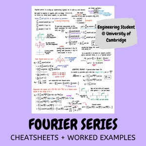 Fourier Series Maths Revision Notes - University of Cambridge