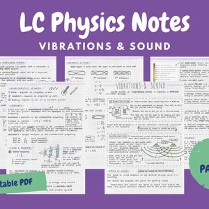 Sound Notes - Leaving Cert Physics