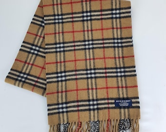 Genuine Burberry wool scarf in an excellent condition Beige colour  size Length 172cm