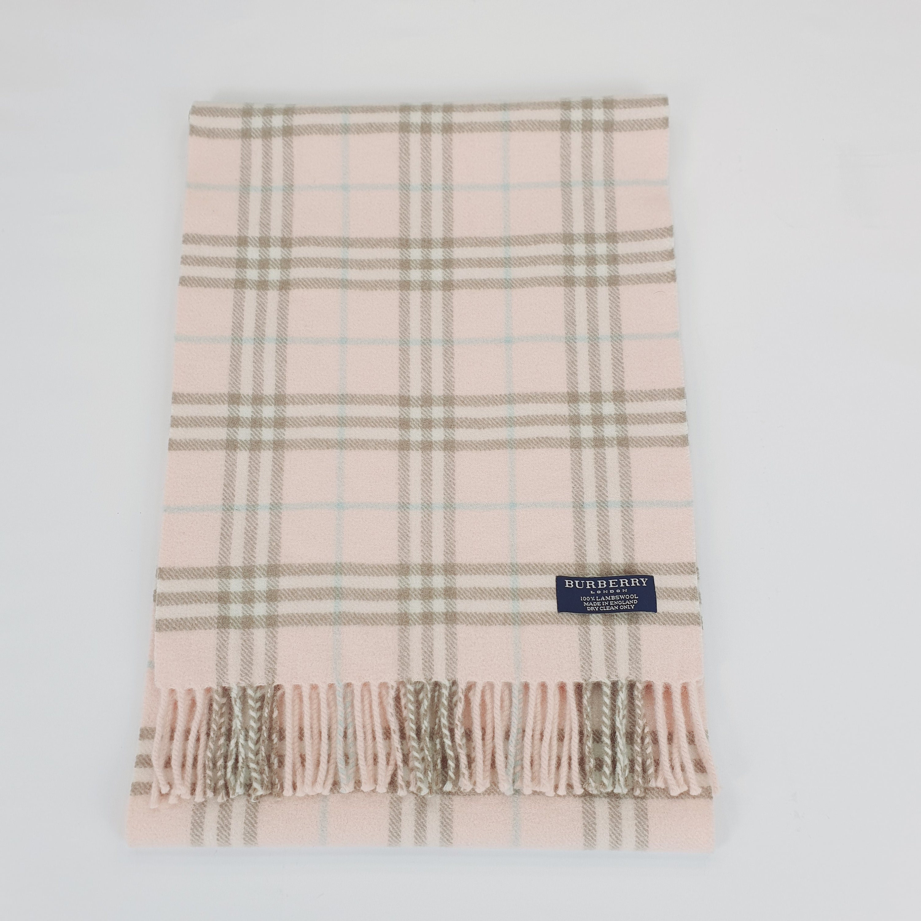 Burberry Pink Silk Monogram Scarf – BlackSkinny