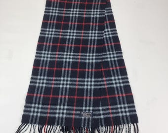 Genuine Burberry Cashmere scarf in a fair condition With DAMAGES