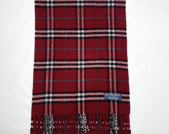 Genuine Burberry wool scarf in an excellent condition size 172cm Made in England
