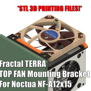 Fractal Terra - Noctua NF-A12x15 Top Fan Bracket (STL FILES)