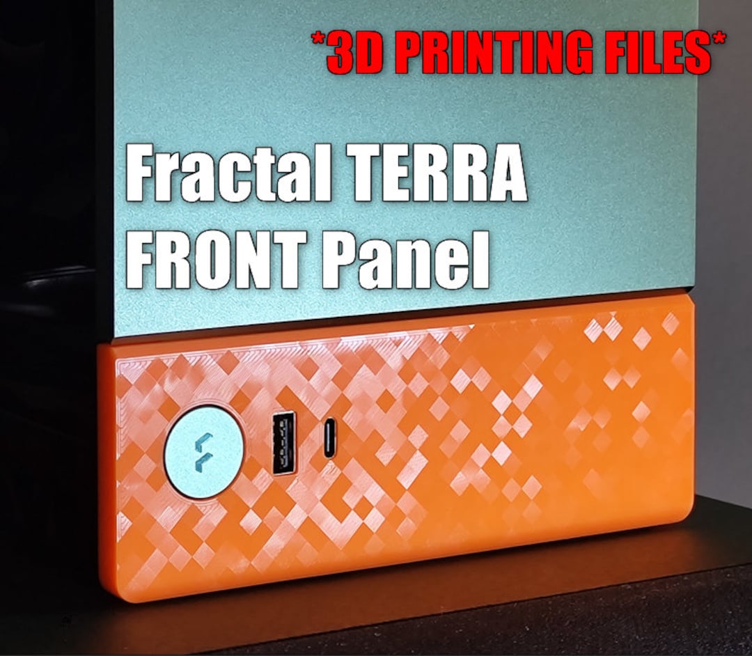 Fractal Terra 3D Printable Front Panel STL 3D PRINTING FILES 