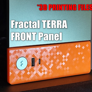 Fractal Terra - 3D Printable Front Panel (STL 3D PRINTING FILES)