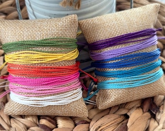 Wax Cord bracelet/Multistrand Bracelet/String Bracelet/Adjustable Bracelet/Anklet/Surf Bracelet/Waterproof Bracelet/Summer Bracelet