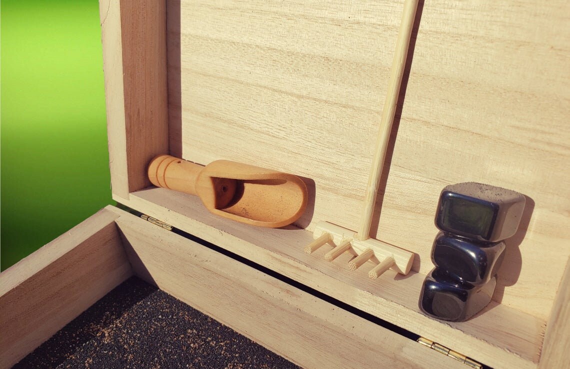 Unique Sand Zen Garden TableTop Garden with 3 Etsy